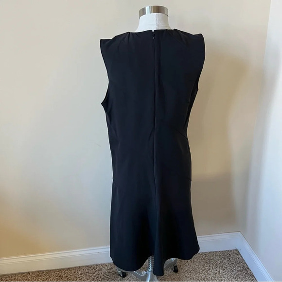 New! Theory Diagonal Drape Dress black precision ponte nwt 17763 - Picture 4 of 9